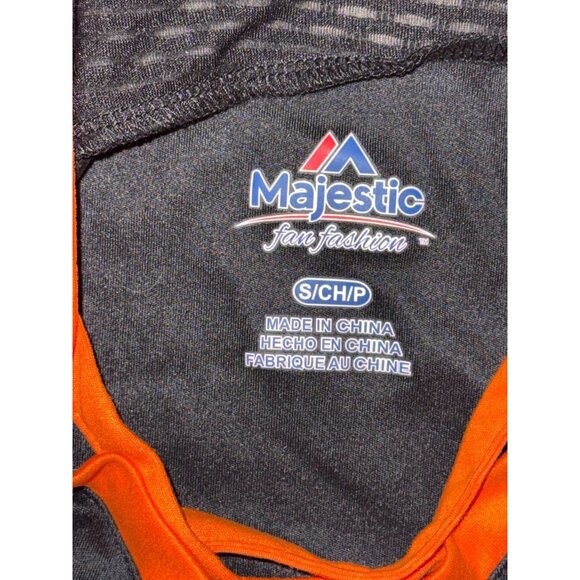 Majestic Fan Fashion San Francisco Giants Womens T-Shirt S Black & Orange Cotton - Picture 2 of 4